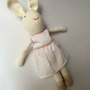 PELUCHE TEJIDO CONEJA CONFETI