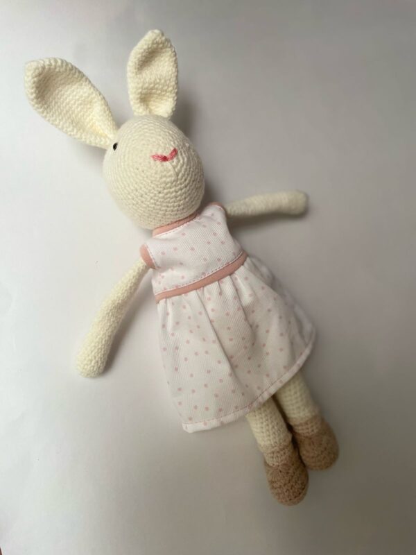PELUCHE TEJIDO CONEJA CONFETI