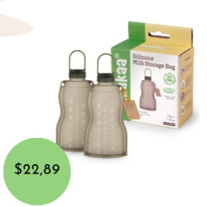 HAAKAA BOLSAS REUTILIZABLES DE SILICÓN PARA LECHE 2 PZAS