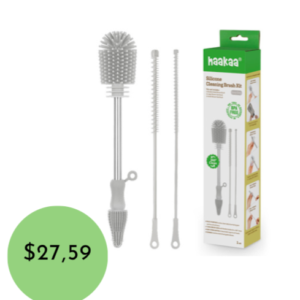 HAAKAA KIT DE CEPILLOS DE LIMPIEZA DE SILICÓN