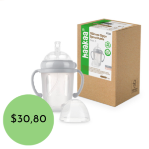 HAAKAA GEN 3. VASO ENTRENADOR CON BOQUILLA DE SILICÓN GRIS