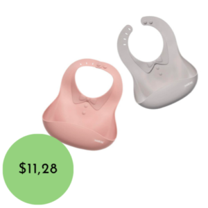 HAAKAA BABERO DE SILICÓN ROSA
