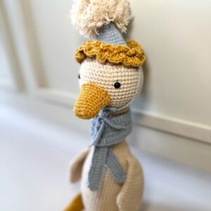 PELUCHE TEJIDO PATO CUMPLEAÑERO